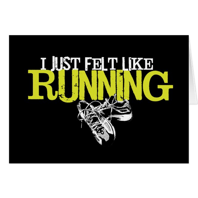 Cartão Apenas sentiu gostam de funcionar (Frente Horizontal)