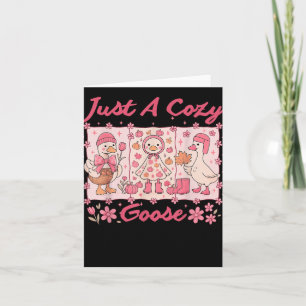 Cartão Apenas um "Cozy Goose Engraçado Memória" Dia de Aç