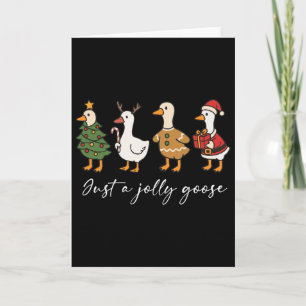 Cartão Apenas Um Ganso Bonito e Divertido Feliz Goosemas