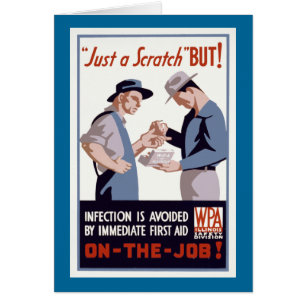 Cartão "Apenas um Scratch", Poster de primeiros socorros