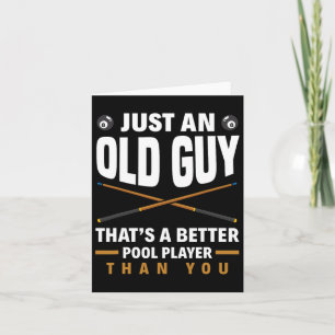 Cartão Apenas uma Cara velha que é uma Piscina melhor do 