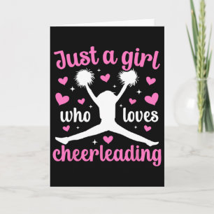 Cartão Apenas Uma Garota Que Ama Cheerleading Cheerleader
