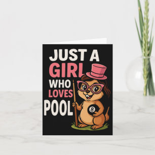 Cartão Apenas Uma Menina Que Adora Gi Do Jogador De Pisci