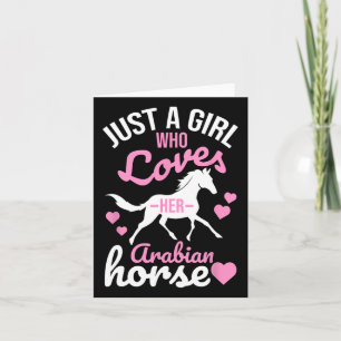 Cartão Apenas Uma Menina Que Ama Equestri Engraçado Com C
