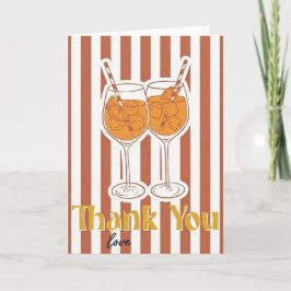 Cartão Aperol Spritz Lover Gift Thank Love Bachelorette