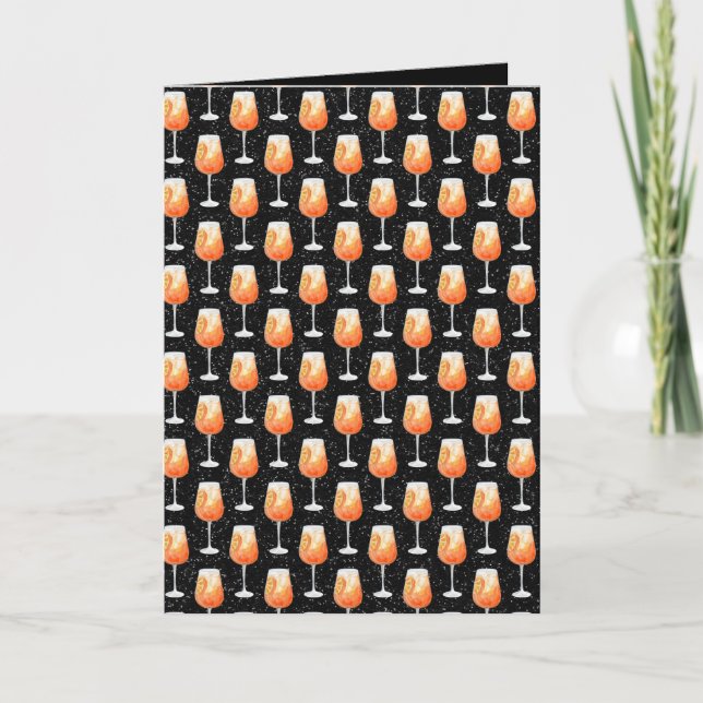 Cartão Aperol Spritz Pattern (Frente)