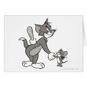 Cartão Aperto de mão enganador de Tom e de Jerry
