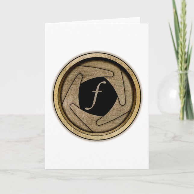 Cartão Aperture Greeting Card (Frente)