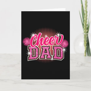 Cartão Aplaudir Papai Dia dos Pais Cheerleader Papai Papa