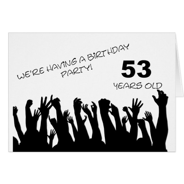 Cartão aplausos 53 com multidão (Frente Horizontal)