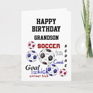 Cartão Aplausos Aniversário Saudação Vovô Futebol Fan