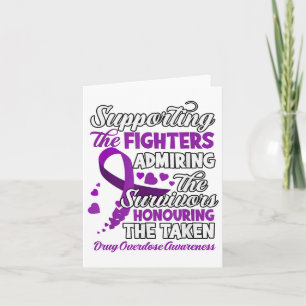 Cartão Apoiador Combatente em Homenagem à Sobredosagem de