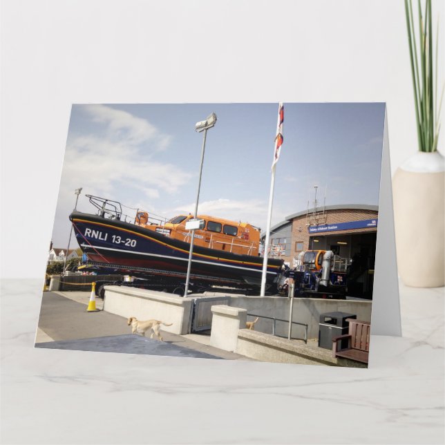 Cartão Apoie a RNLI (Frente)