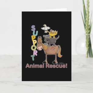 Cartão Apoio ao resgate de animais