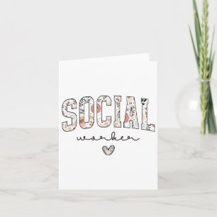 Cartão Apoio Social a Advogado Floral de Trabalho Justo