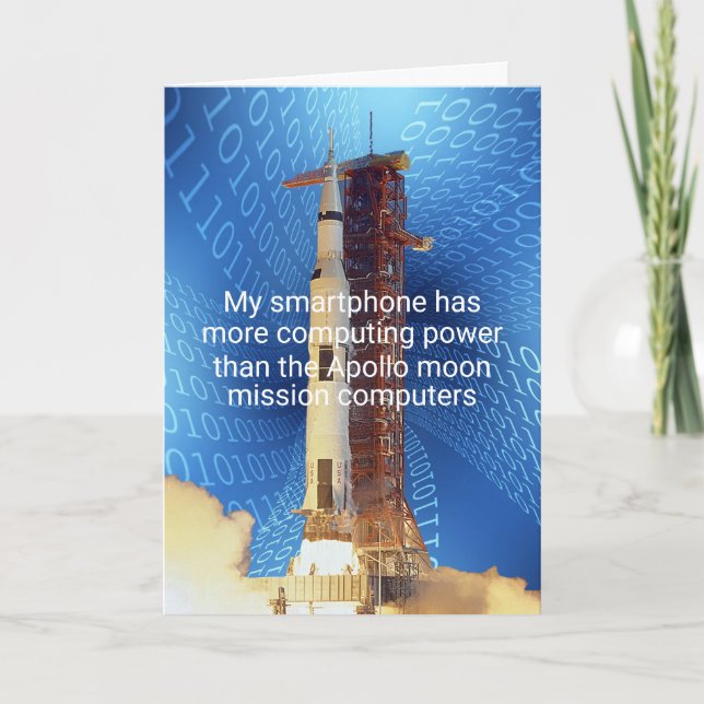 Cartão Apollo 11 Computing Power (Frente)