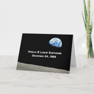 Cartão Apollo 8, 50º aniversário da Terra Lunar