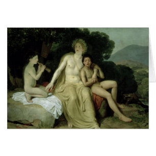 Cartão Apollo com Hyacinthus e Cyparissus