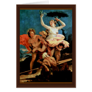 Cartão Apollo e Daphne por Tiepolo Giovanni Battista