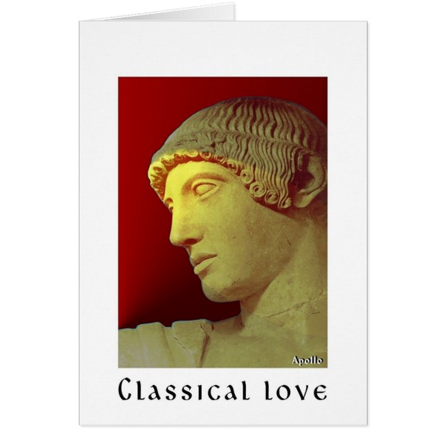 Cartão Apollo - santuário da Olympia na piscina (Frente)