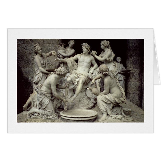 Cartão Apolo Tendido pelas Ninfas, destinado ao Grot (Frente Horizontal)