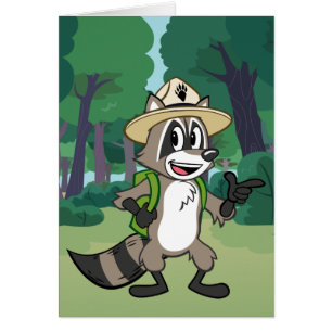 Cartão Apontar do rick da guarda florestal do rick   da