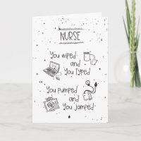 Aposentação Enfermeira Desenhada Mão Engraçada