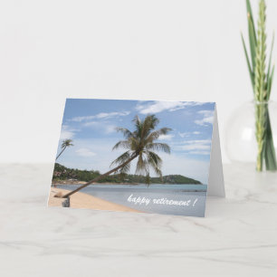 Cartão aposentadoria de palma