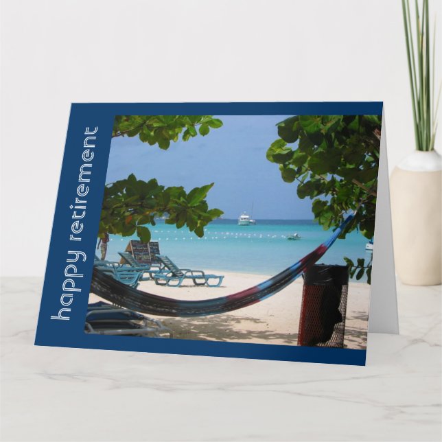 Cartão aposentadoria de relaxamento grande (Frente)