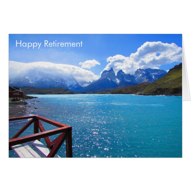 Cartão aposentadoria do lago (Frente Horizontal)