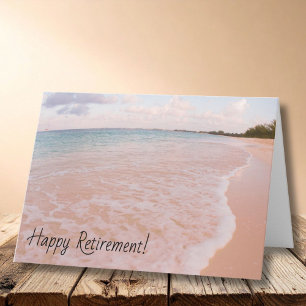 Cartão Aposentadoria Feliz Praia Costa Oceano Aposentador