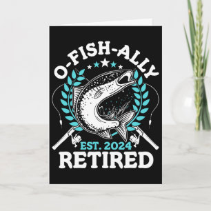Cartão Aposentadoria O-fish-ialmente Presentes de Aposent