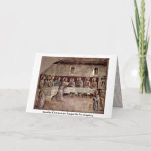 Cartão Apostles Communion Supper By Fra Angelico