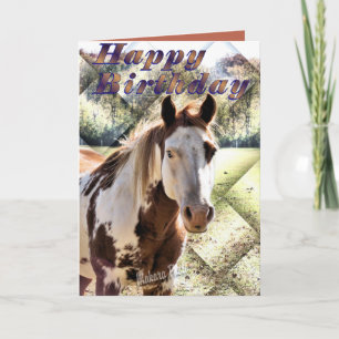 Cartão Appie Horse Bday Card-customize