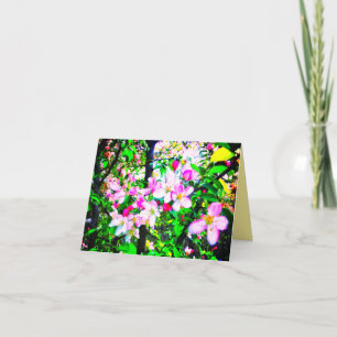 CARTÃO APPLE BLOSSOMS BRIGHT SMALL GREETING CARD