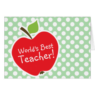 Cartão Apple em Bolinhas verdes Celadon