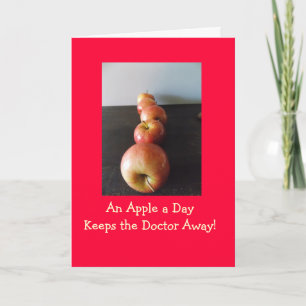 Cartão Apple Keeps Dr Away Greeting Card