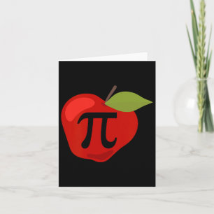 Cartão Apple Pi Engraçado Professor de Matemática Dia de