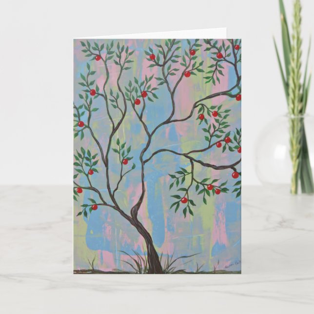 Cartão Apple Tree Greeting Card (Frente)