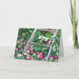 Cartão Apples on an Autumn Day