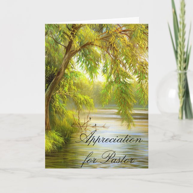 Cartão Appreciation for Pastor (Frente)