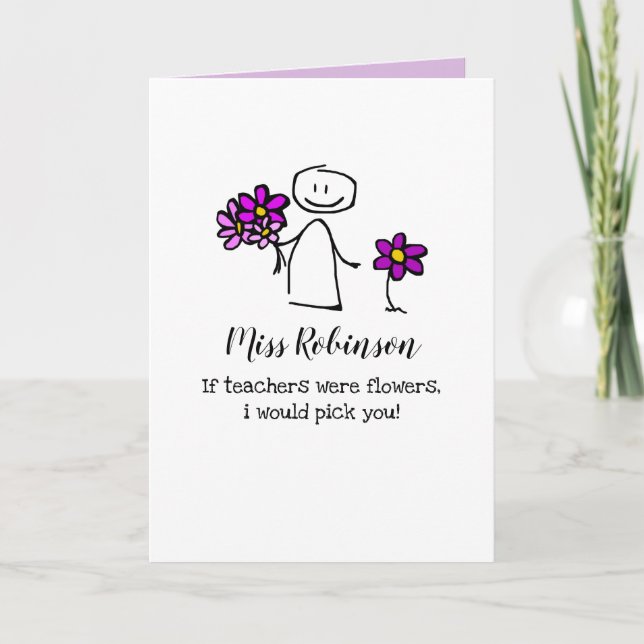 Cartão Apreciação Bela do Professor (Frente)