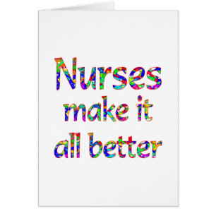 Cartão Apreciação da enfermeira