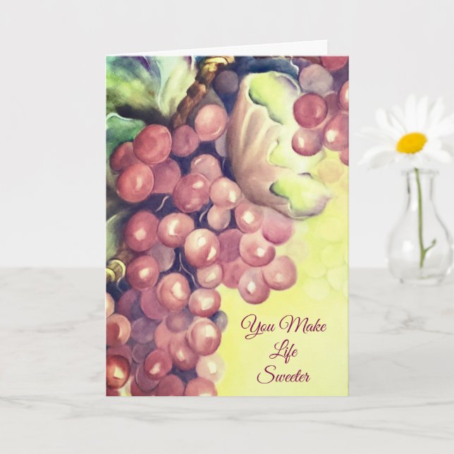 Cartão Apreciação da Hospitalidade Grapevine (Planta pequena)