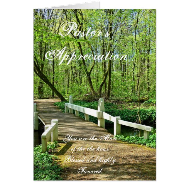 Cartão Apreciação do Pastor (Frente)