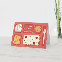 Cartão Apreciação do Professor de Almoço Quente