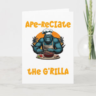 Cartão Aprecie O G'rilla Mestre Churrasqueiro BBQ Diversã
