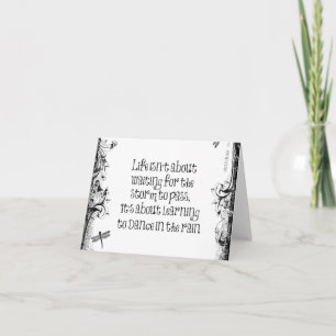 Cartão Aprendizado Inspiracional para dançar na cotaçã