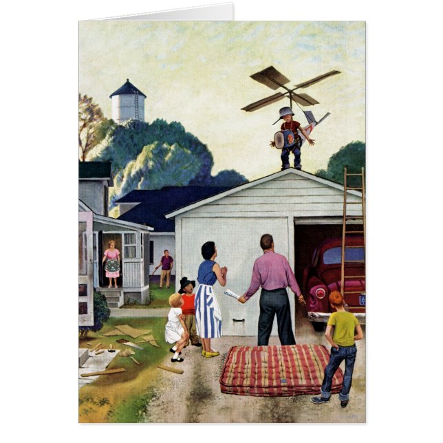 Cartão Aprendizagem voar (Frente)