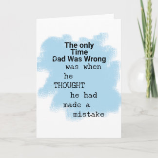 Cartão Apresenta Para Pai Da Filha Na Lei